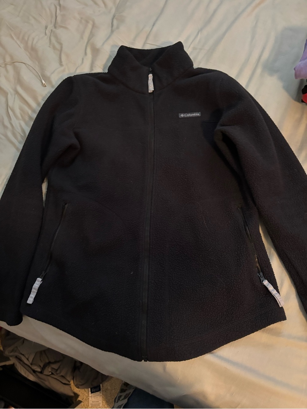 Columbia mens Black Full-Zip Fleece Jacket